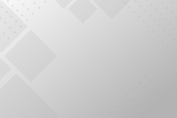 Obraz premium Technology background with rectangular shape. White and grey background with particles shape.