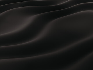 Black satin silk, elegant fabric for backgrounds