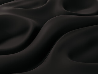 Black satin silk, elegant fabric for backgrounds