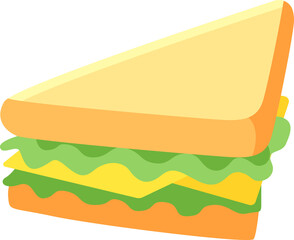vegetable sandwich illustration