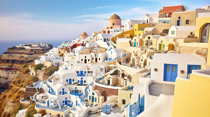A Tranquil Haven, Exploring the Enchanting Village of Oia on the Picturesque Santorini Island....