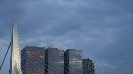 Fototapeta na wymiar Skyline Rotterdam