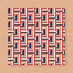 Colorful Pattern Design With Geometric Shape .