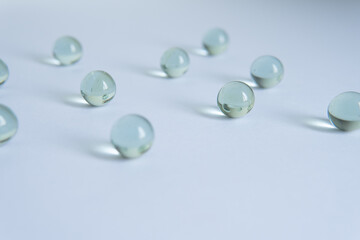 water drops on white background