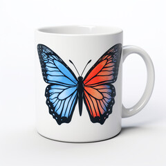 butterfly on mug photo