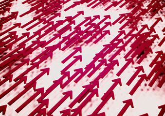 Abstract background with arrows. 3D rendering.