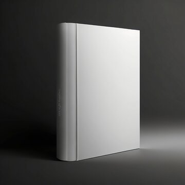 vector blank book cover isolated on dark background. 