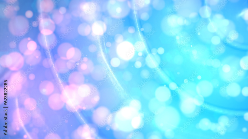 Aufkleber lighting magic blue twist from corner spiral form surface - abstract 3d rendering