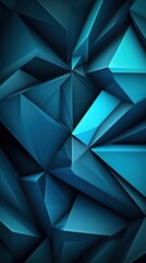 Abstract Dark Blue Background with Sharp Angles AI Generated
