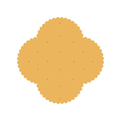 Shortbread cookies on a white background.
