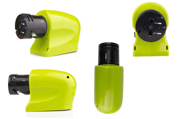modern knife sharpener isolated on white background