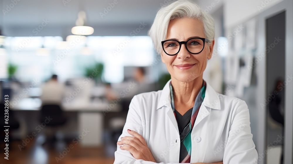 Canvas Prints portrait of a female doctor in hospital