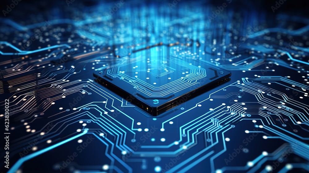 Poster electronic circuit board with generative ai