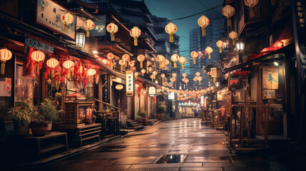Fototapeta premium street in the night