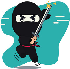 ninja warrior with a sword