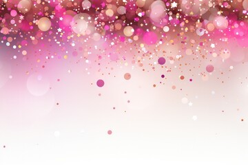 A Pink And Gold Background With Lots Of Bubbles. Pink, Gold, Backgrounds, Bubbles, Design, Color. Generative AI