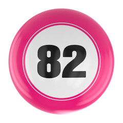 Ball Number 3D Render
