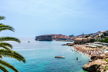 Banje Beach in Dubrovnik Croatia in June