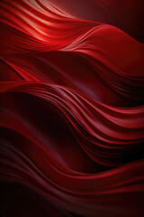 A Red Abstract Background With Wavy Lines. Red Abstract Backgrounds, Texture And Lines, Color Theory, Background Design, Graphic Design, Wavy Lines, Greeting Сard. Generative AI