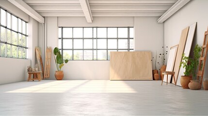 Obraz premium art room in the minimalist style