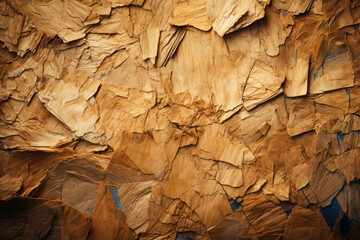 Fototapeta premium Close-up of Light Brown Kraft Paper Texture with Vignette Effect