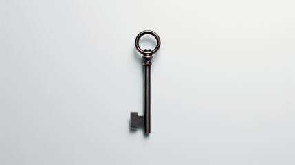 keys on blue background