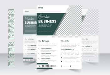 Obraz premium business flyer design template