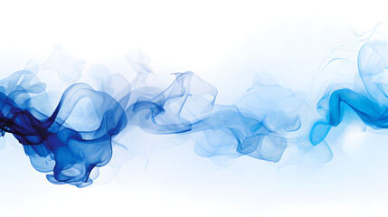 many blue smoke sticks against a white background Generated by AI