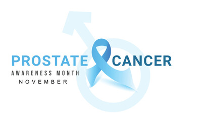 Prostate cancer awareness month. background, banner, card, poster, template. Vector illustration.