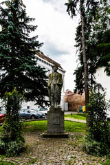 Statue of Korosi Csoma Sandor, Hungarian philologist and Orientalist, author of the first Tibetan–English dictionary and grammar book. Targu Mures, Romania.
