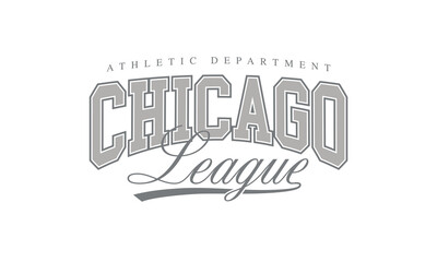 Vector artwork in varsity vintage style. Texture is removable.