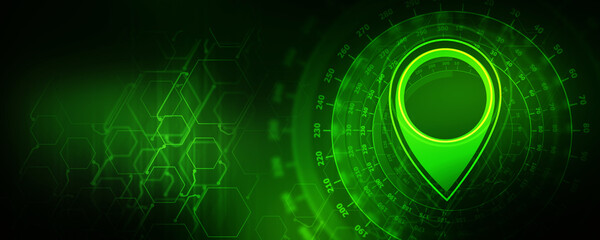 2d rendering Red map pointer