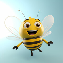 Bee Cartoon Illustration