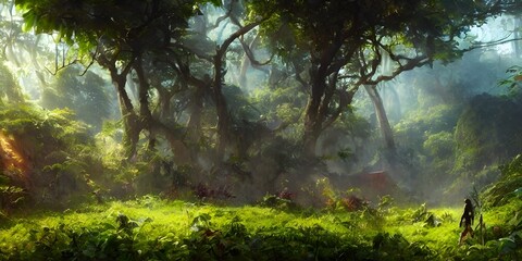 morning in the woods