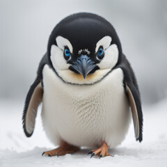 close up of a penguin