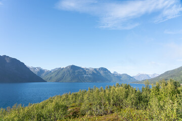 Fototapeta na wymiar View from Jøkelsfjord, Kvænangen, Norway