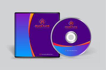 Gradient  luxury horizontal CD cover template