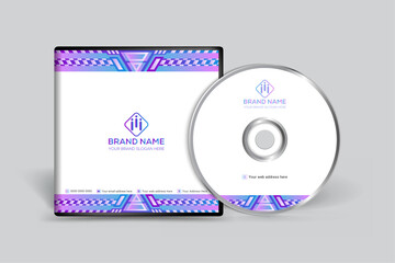 Orange elegant corporate CD cover design