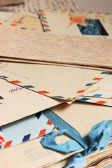 Fototapeta premium Old postal correspondence