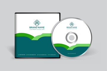 Corporate  green color CD cover design