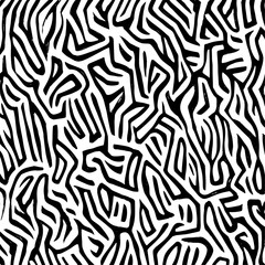 Black and white scribble pattern 