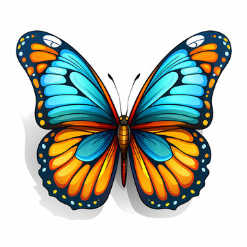 Butterfly from top view