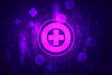 2D illustration medical structure background
