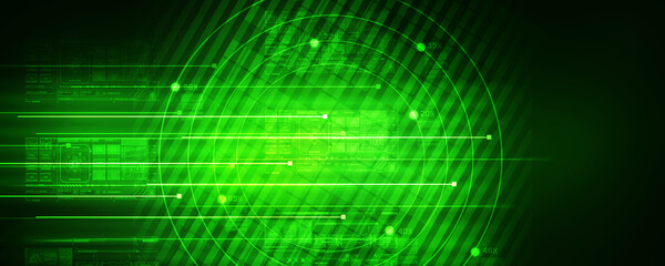 Fototapeta na wymiar 2d illustration Abstract futuristic electronic circuit technology background