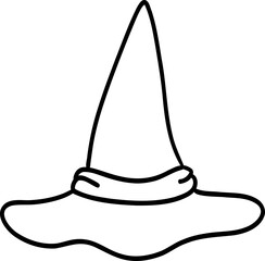 Doodle witch hat