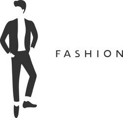 Fashion man body draw