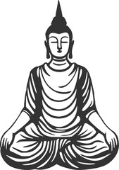 Obraz premium Budha statue illustration
