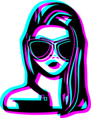 Fashion virtual visual woman