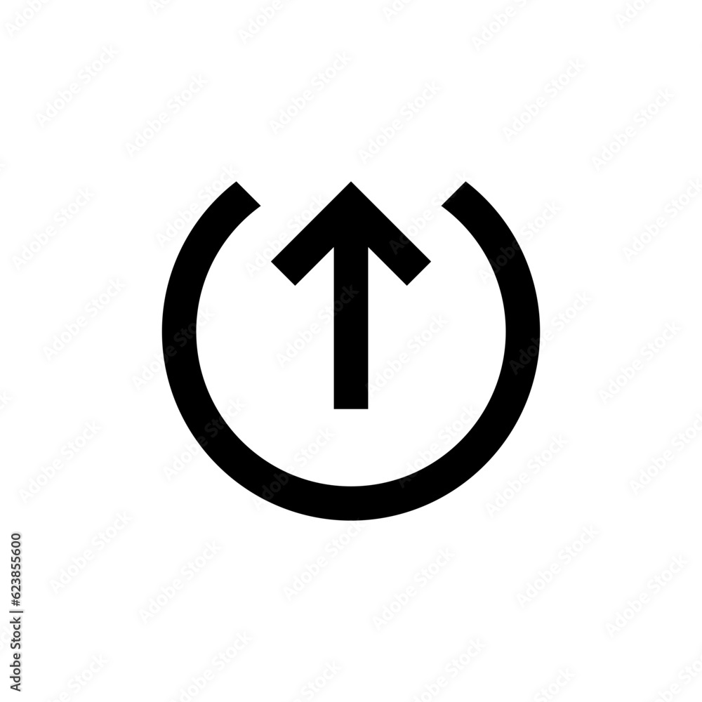 Poster upload icon symbol swipe up icon button. Scroll arrow up icon sign - uploading file icon button, send, export icons	
