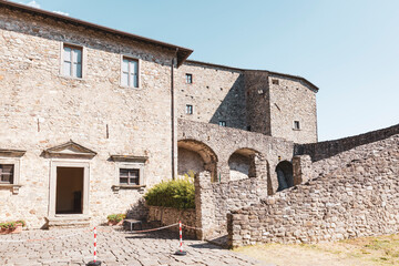 Fototapeta na wymiar the medieval castle of Pontremoli, Province of Massa and Carrara, Toscana, Italy
